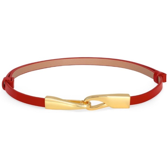 Skinny Leather Belt With Gold Buckle Thin Waist Belt For Dresses Jeans Coats new